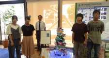 富士市市役所での展示風景