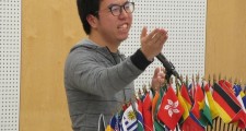 ジョシュアさんによるスピーチの様子