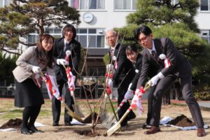 土入れの様子