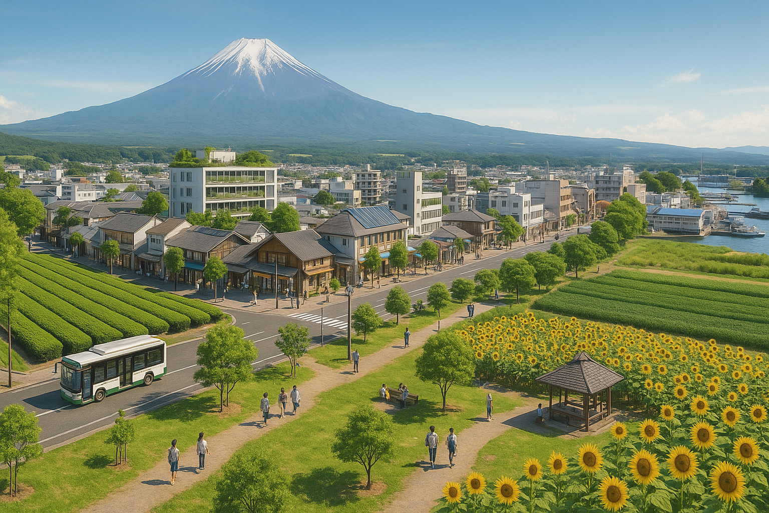 生成AIで地域課題を“見える化”生成AI画像