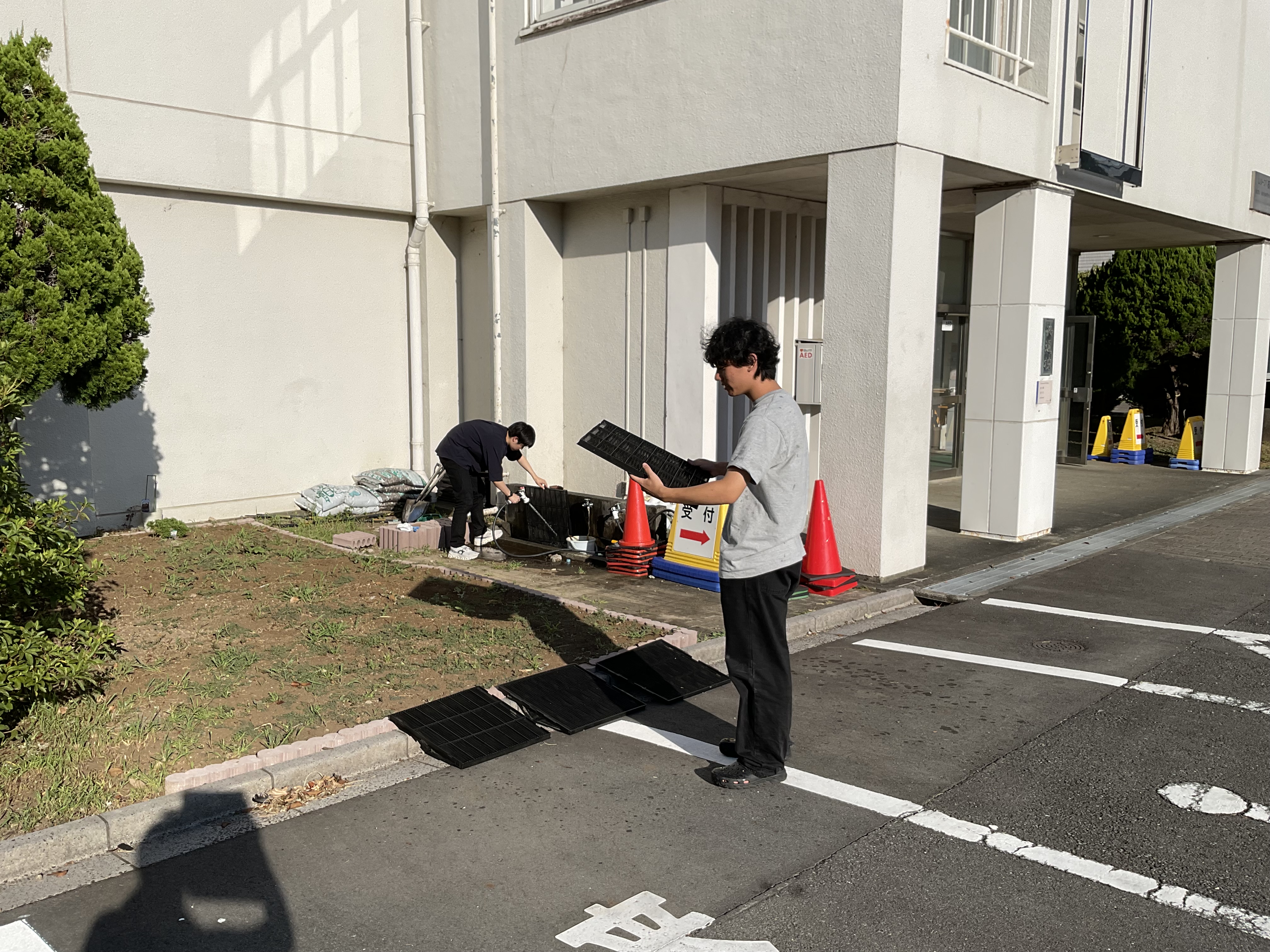 専攻科生が夏休み前の大掃除