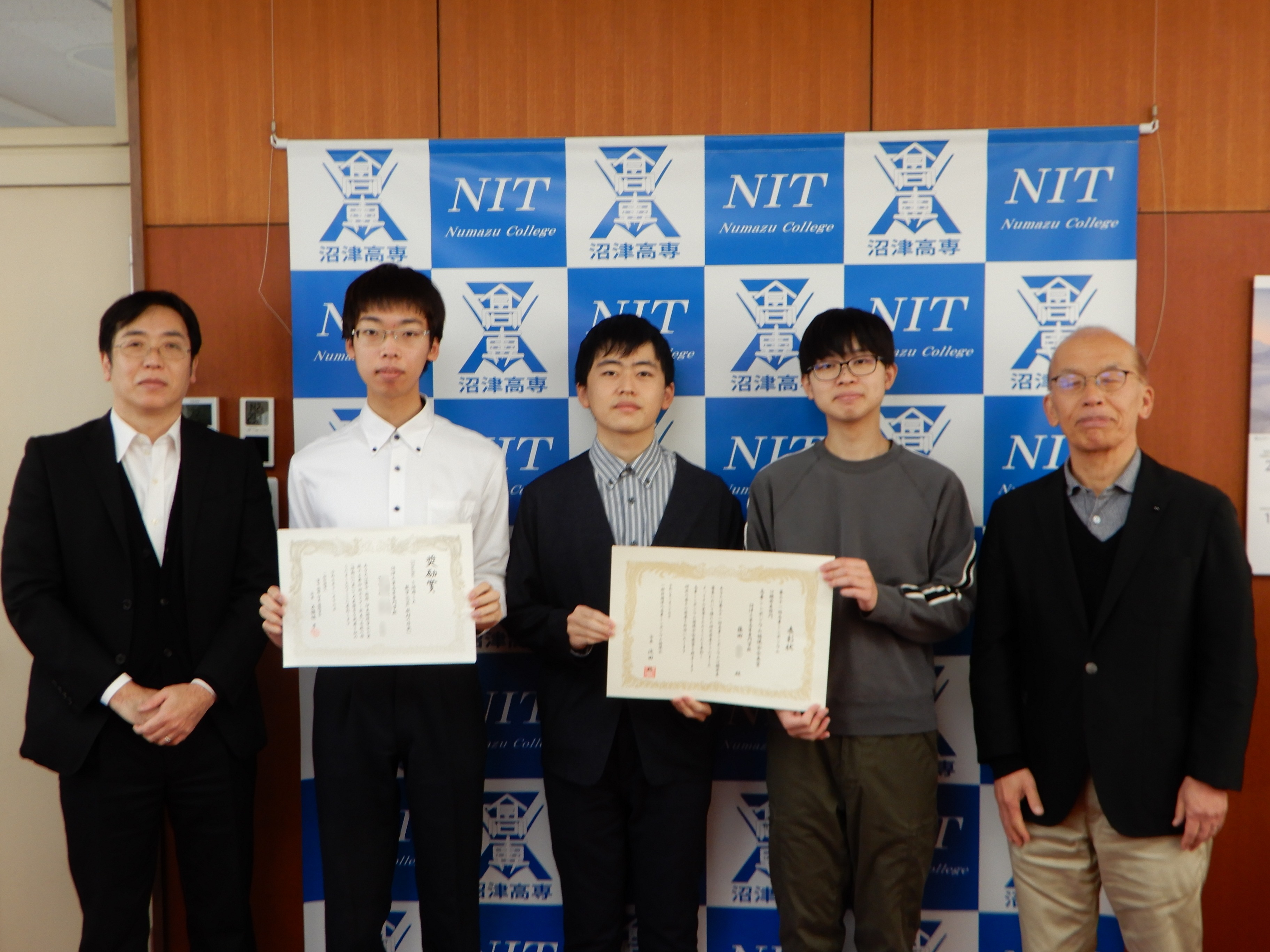 高専シンポジウム協議会会長賞を受賞