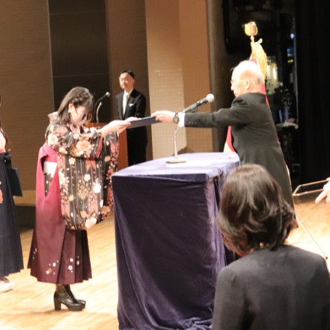 令和7年度卒業証書・修了証書授与式