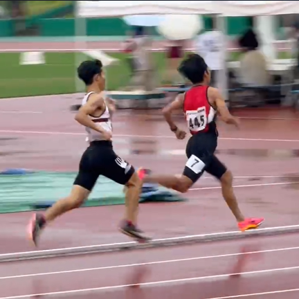 全国高専大会（陸上競技）男子800M、1500Mで2冠達成！
